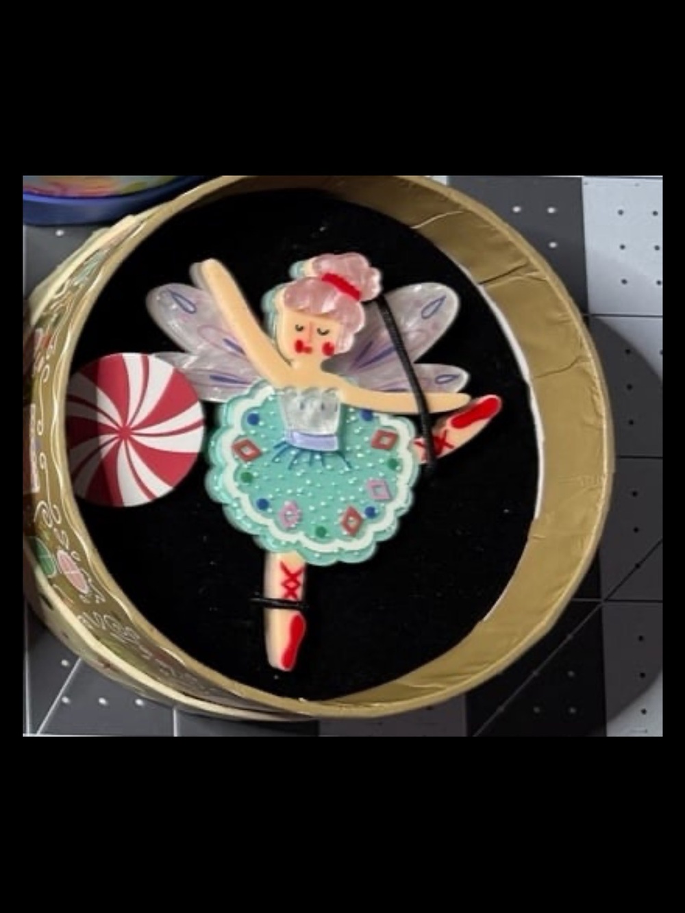 Erstwilder Fairy Ballet Brooch RARE